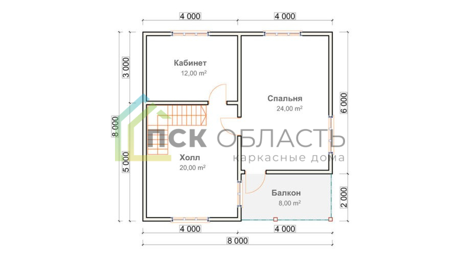 pl 2 mir Каркасный дом - К - 41 схема 2